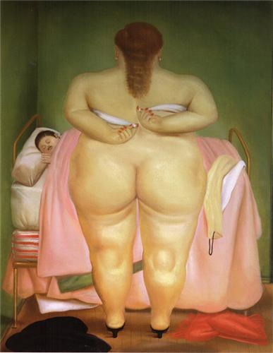 A vida em V: um poema é ilustrado por uma pintura de Fernando Botero (Medellín, 19 de abril de 1932). Ele é um pintor e escultor colombiano. Suas pessoas pintadas são "gordinhas" e ele é muito conhecido por isso. 